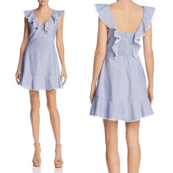 Lucy Paris Dresses & Skirts - Lucy Paris Hillary Ruffled Striped Dress